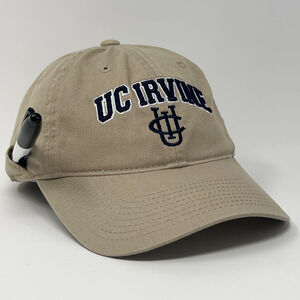 UC Irvine Anteaters Dad Hat Baseball Cap Pen Holder University Strapback Beige